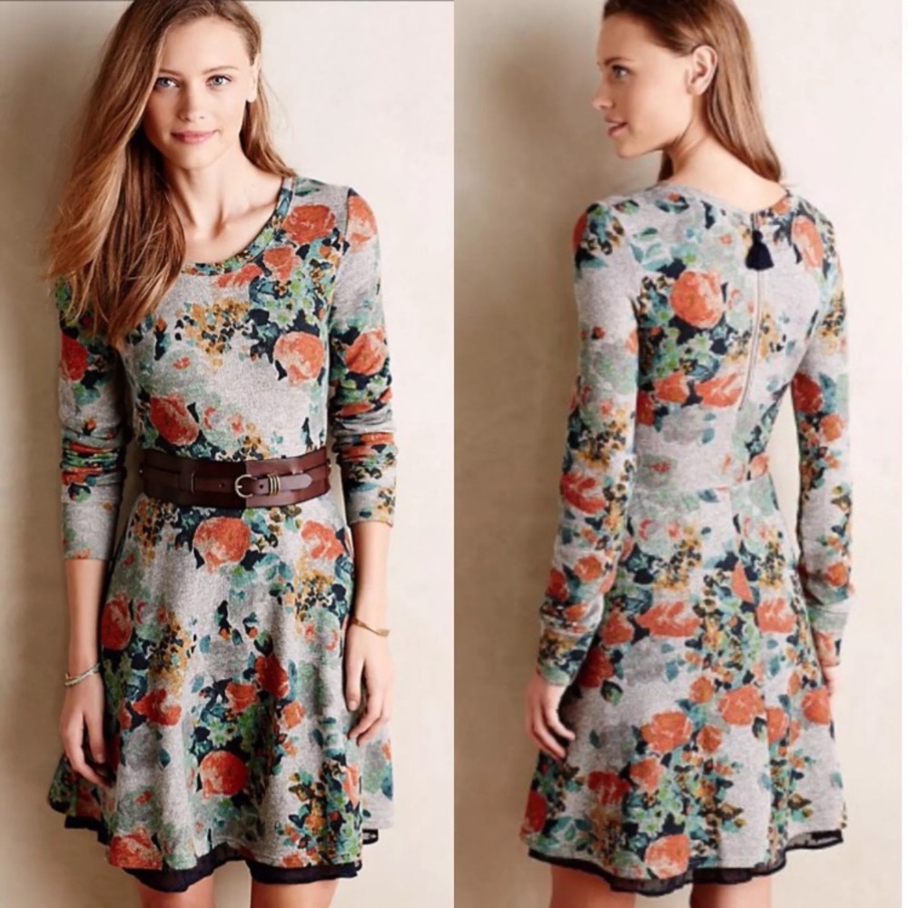 Saturday Sunday Anthropologie floral dress.